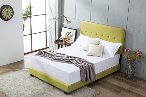 Boraam 95152 Helene Full Size Panel Bed in a Box, Seagrass