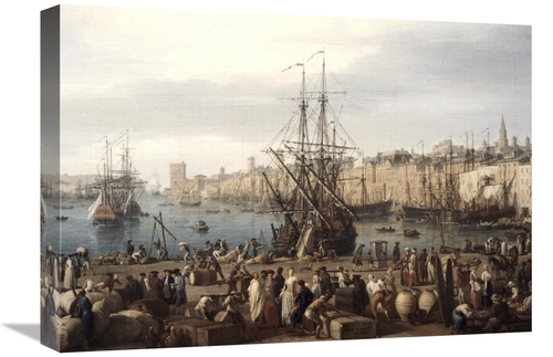 Global Gallery GCS-281430-22-142 22 in. Port of Marseille Art Print - 
