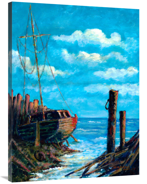 Global Gallery GCS-477345-3040-142 30 x 40 in. Ship Wreck Art Print - 