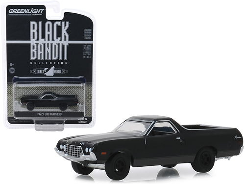 1972 Ford Ranchero \Black Bandit\" Series 22 1/64 Diecast Model Car by