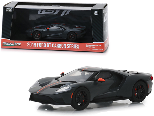 2019 Ford GT Carbon Series with Orange Accents 1/43 Diecast Model Car