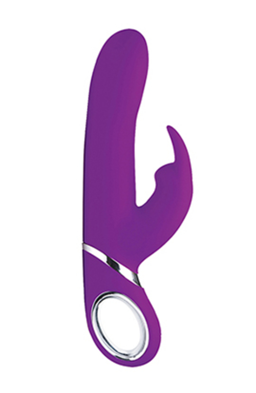 Power Bunnies Twirly Silicone Spinning Rabbit - Vibrator - Purple