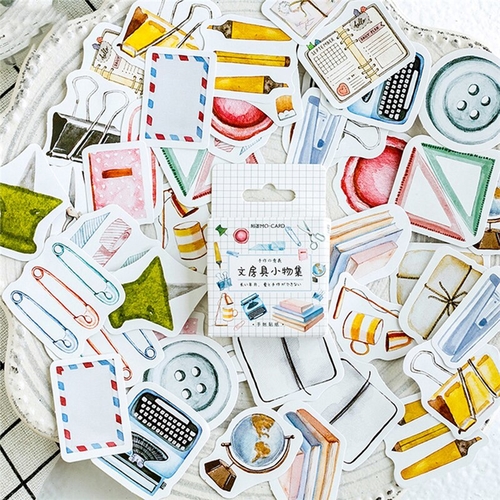 46Pcs Small Item Collection Paper Sticker Diy