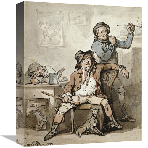16 in. A Brace of Blackguards Art Print - Thomas Rowlandson