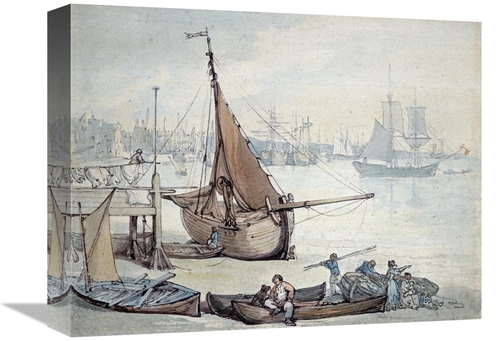 Global Gallery GCS-267208-16-142 16 in. Low Tide at Greenwich Art Prin