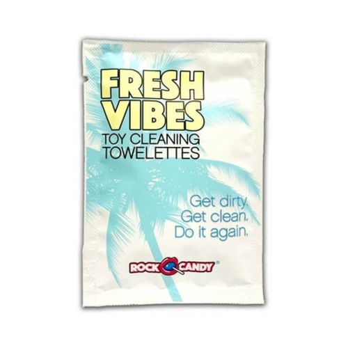 Fresh Vibes Toy Cleaning Towelettes 100-Count Bulk