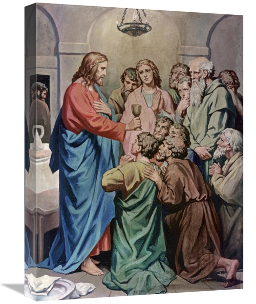 Global Gallery GCS-282217-22-142 22 in. The Last Supper Art Print - He