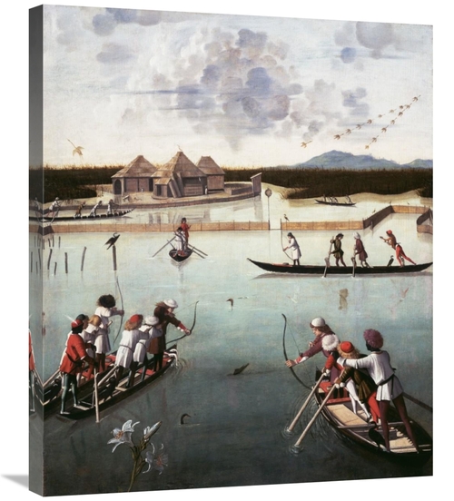 Global Gallery GCS-460007-30-142 30 in. Hunting on the Lagoon Art Prin