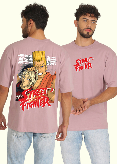 Paul Phoenix Street Fighter Men Oversized Printed T-Shirt
