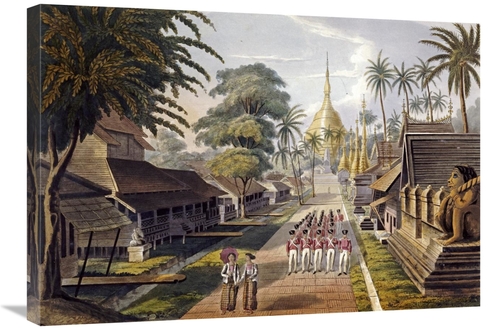 Global Gallery GCS-268149-30-142 30 in. Great Dagon Pagoda, Rangoo