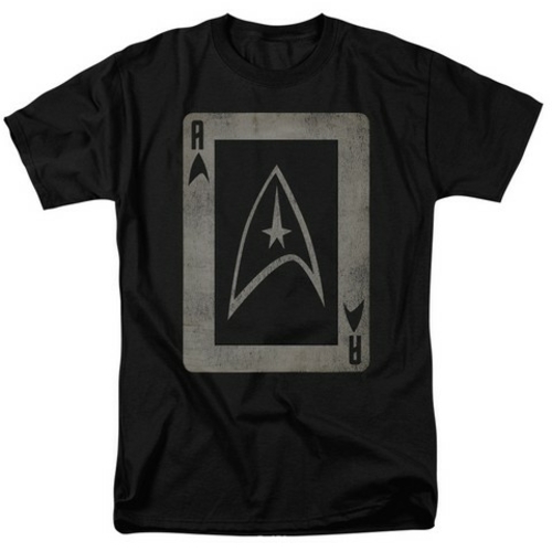 Trevco Star Trek-Tos Ace - Short Sleeve Adult 18-1 Tee - Black- Extra 