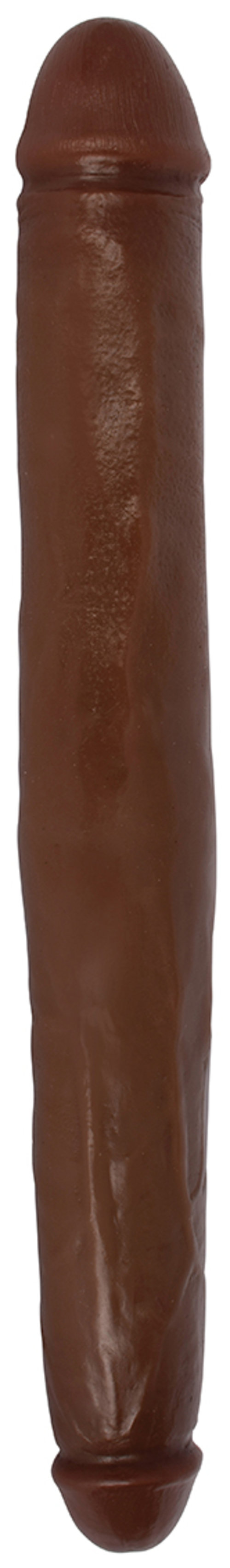 Jock 18 Inch Tapered Double Dildo - Chocolate