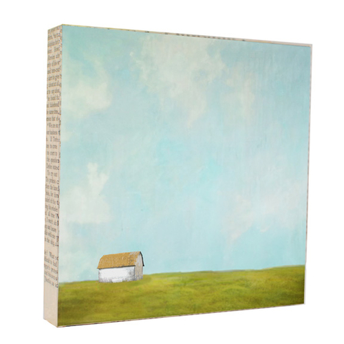 White Barn 5x5 Art Block