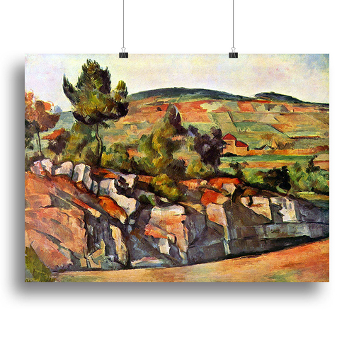 Mountains in Provence by Cezanne Canvas Print or Poster