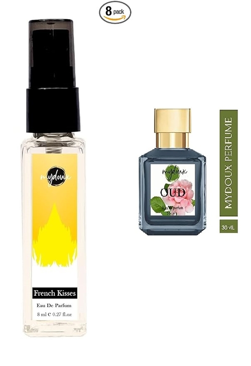 Mydoux French Kisses Eau De 8ml & EDP Spray 30 Ml Perfume Combo