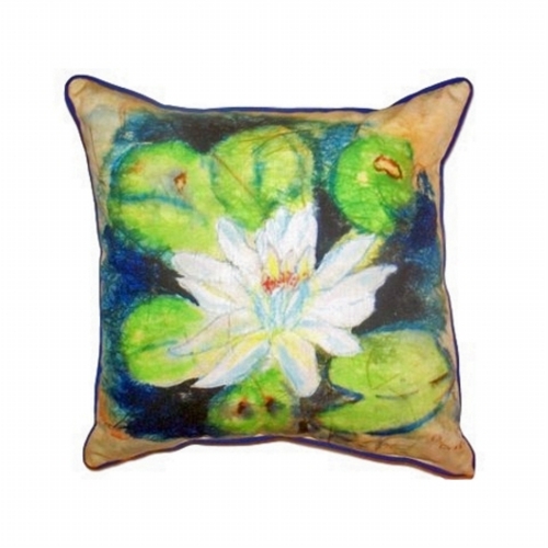 Betsy Drake ZP496 Water Lily On Rice Extra Large Zippered Pillow - 20 