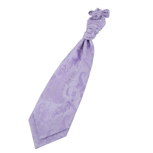 Passion Pre-Tied Ruche Cravat - Lilac