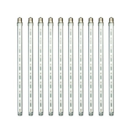 Celebrations U4R04912 24 in. Cool White LED Dripping Tube Lights  10 p