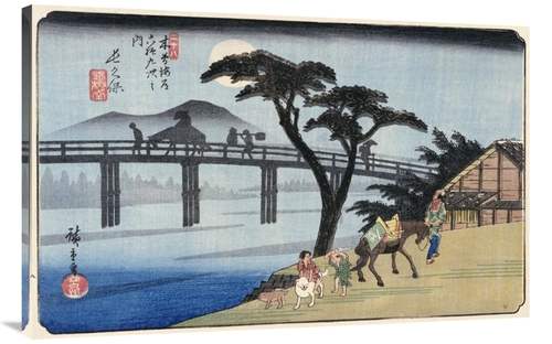 Global Gallery GCS-266551-44-142 44 in. Nagakubo Art Print - Hiroshige