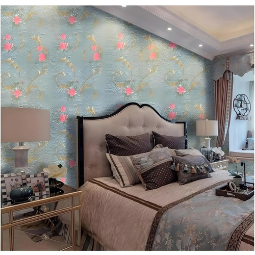 Decorative Blue Wallpaper  (245 cm x 40 cm)