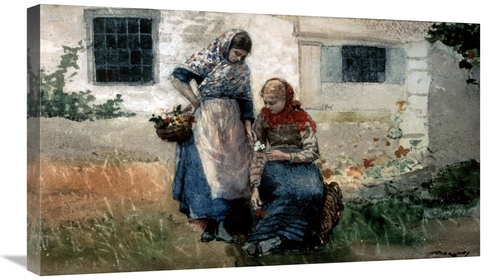 Global Gallery GCS-278028-30-142 30 in. Picking Flowers Art Print - Wi