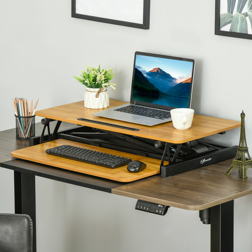 Vinsetto Liftable Computer Stand Height Adjustable Ergonomic Desktop