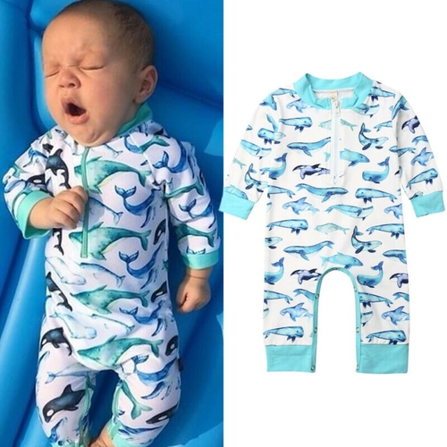 Pudcoco Autumn Newborn kids Baby Boy Girl Dolphins