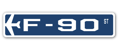 SignMission SSA-F-90 4 x 18 in. Air Force Aircraft Military Street Sig