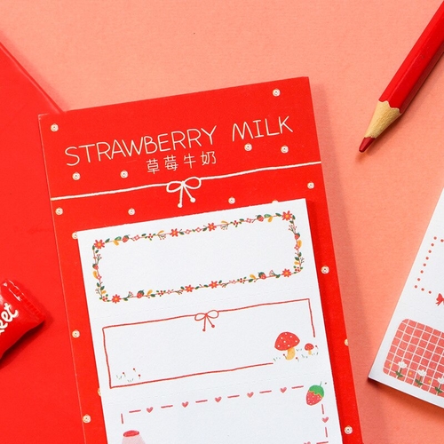 Strawberry Milk Sticky Note Sticker