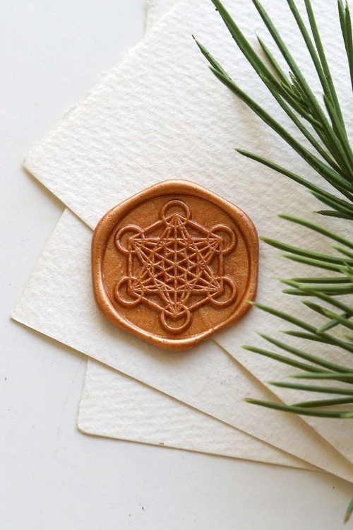 Metatron's Cube Sacred Geometry wax Seal Stamp /spiritual wax seal