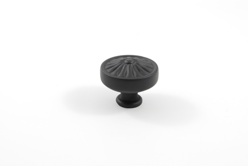 Residential Essentials 10249BK Mushroom Cabinet Knob- Black