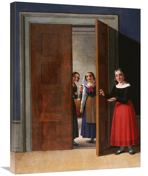 Global Gallery GCS-267953-30-142 30 in. Women by a Doorway Art Print -