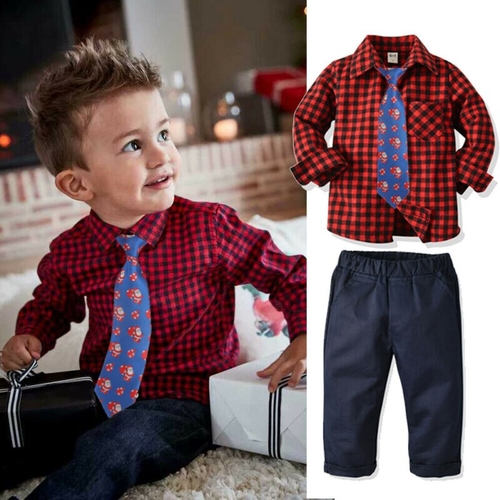 Emmababy Toddler Kids Baby Boy Clothes XMAS Sets