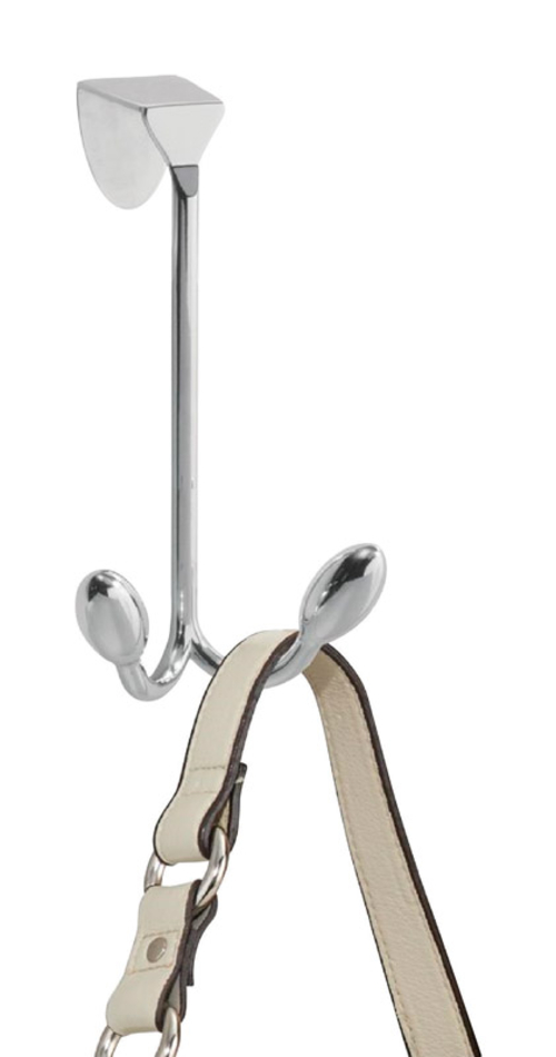 InterDesign 5006923 7.8 in. Chrome Steel Over the Door Hook - Case of 