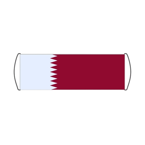 Bannière de défilement Drapeau du Qatar