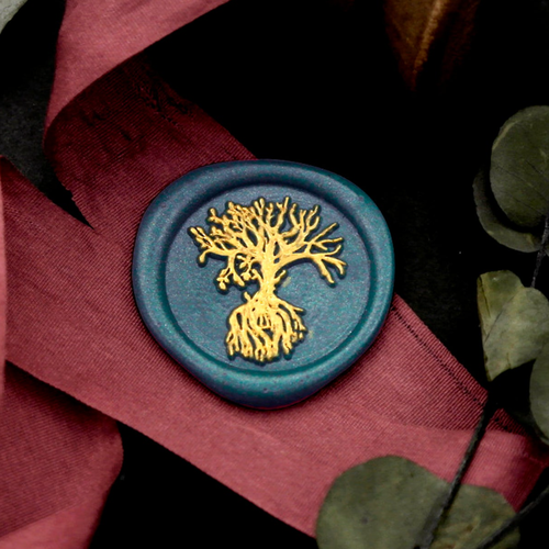 Tree Sprout Metal Stamp / Wedding Wax Seal Stamp