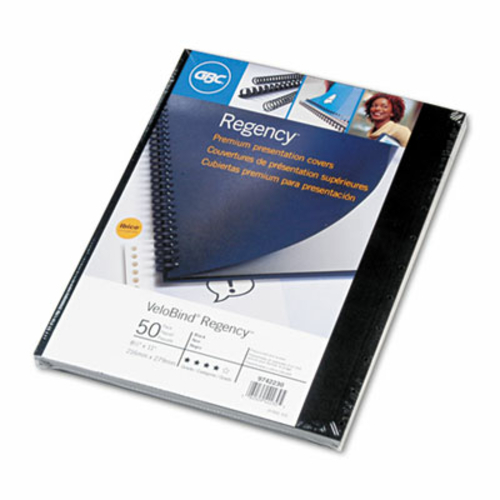 Swingline 9742230 VeloBind Presentation Covers- 11 x 8.5- Black- 50-Pa