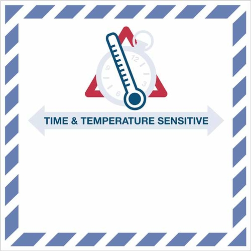 Tape Logic DL1394 4 x 4.25 in. - Time & Temperature Sensitive Label&#4