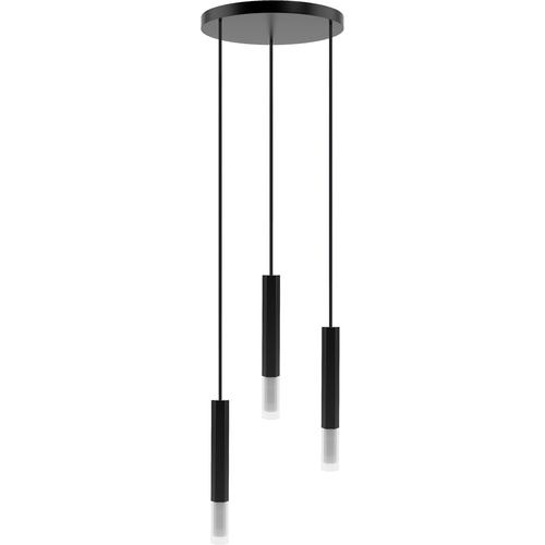 Hanging lamp Madera2 Hexa 3 pl (plaphone) black lamp