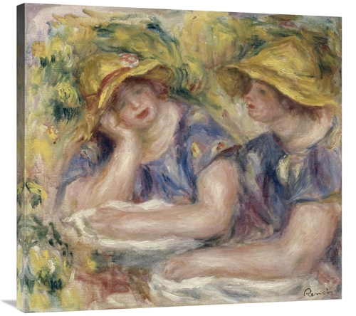 Global Gallery GCS-279690-36-142 36 in. Two Women in Blue Blouses Art 