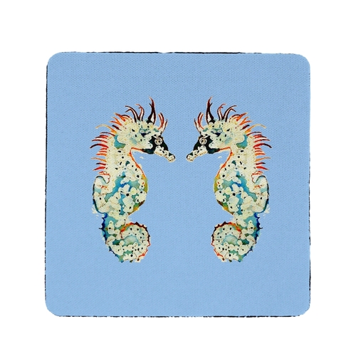 Betsy Drake CT388 Seahorses Coaster - Set of 4