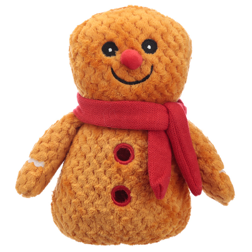 Fun Christmas Gingerbread Man Plush Door Stop