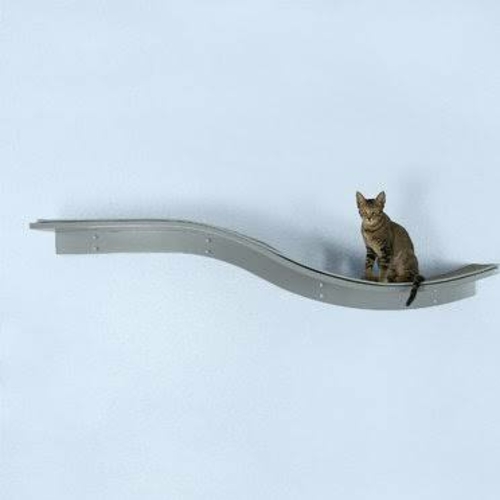 The Refined Feline LOT-BRAN-SK Lotus Branch Cat Shelf, Smoke