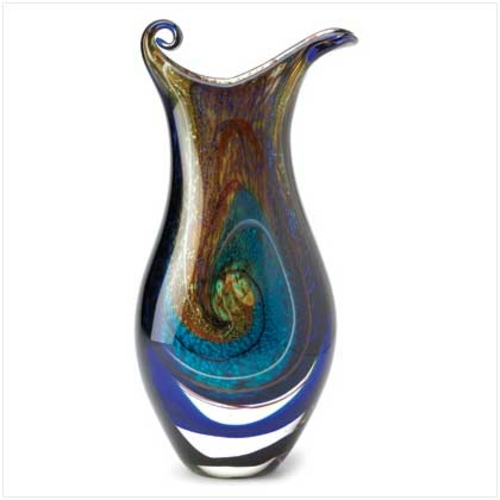 C. Alan 12981 Galaxy Art Glass Vase