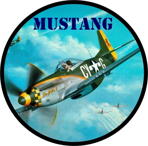 3 Inch Cloth Patch Mustang