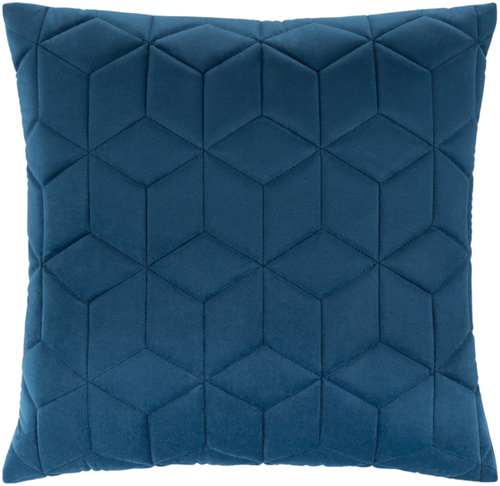 Surya CIA010-2222 22 x 22 in. Calista Velvet Pillow Cover, Navy