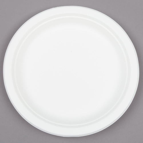 Bridge-Gate WHBRG-07 7 in. Plate White Bagasse, Case of 1000