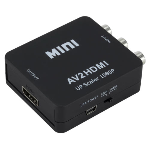 AV To HDMI-compatible Switch Box AV2HDMI Converter 