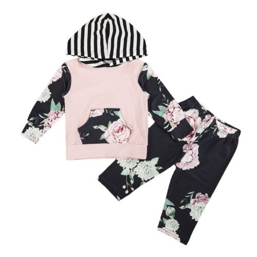 Newborn Infant Baby Boys Girls Floral Clothes