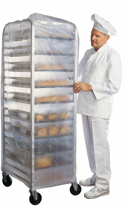 Roll of 50 Disposable Bun Rack Covers 52 x 80. Bread Rack Covers